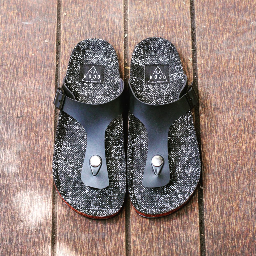 KENICH X JY Sandal Kasual Casual Jepit Pria Kulit Pu AslI Original