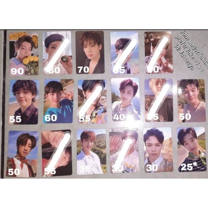 photocard seventeen henggarae scoups jeonghan woozi the8 dk vernon dino