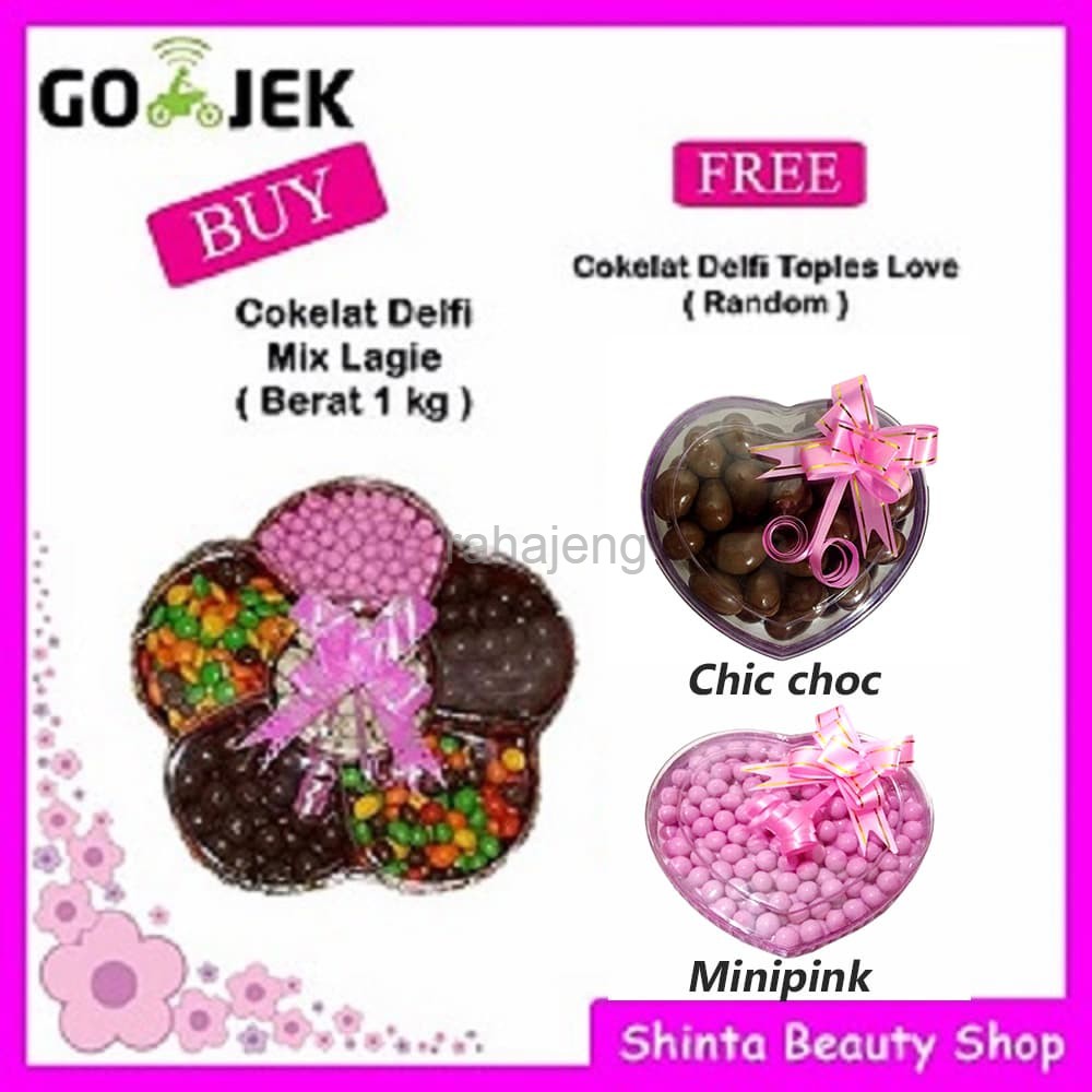 

Buy 1 Get 1 Coklat Delfi Mix Lagie Toples Bunga 1kg FREE Coklat Love