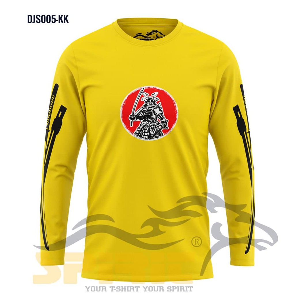 JAPANESE SAMURAI STYLE Baju Kaos Atasan Lengan Panjang Pakaian Pria Distro Murah