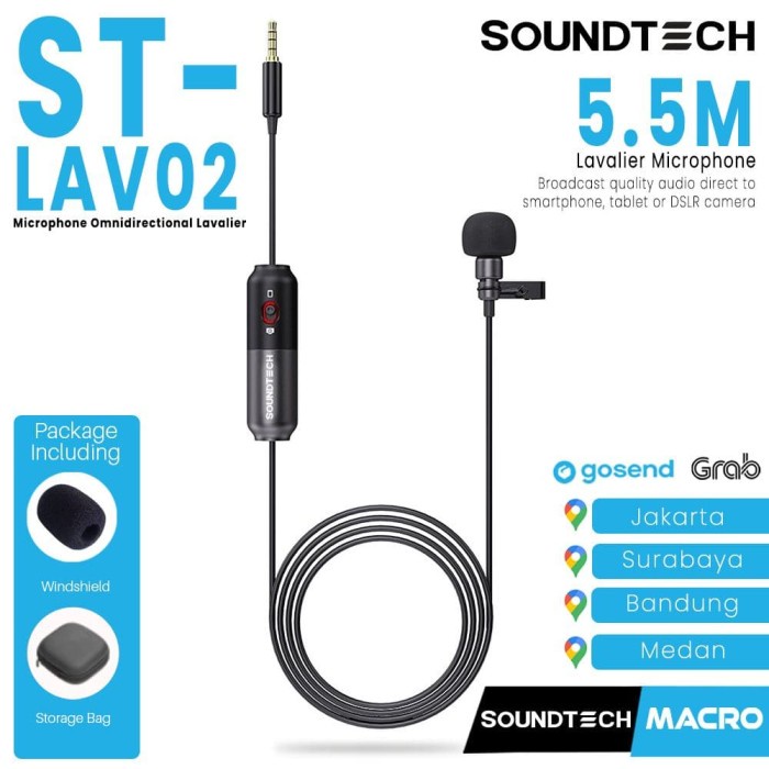 Soundtech Smart Lavalier ST-LAV02 For DSLR Smartphone Video