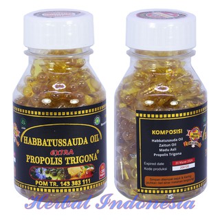 Habbatussauda Extra Propolis Trigona 100 Kapsul Ums Habatussauda Indonesia