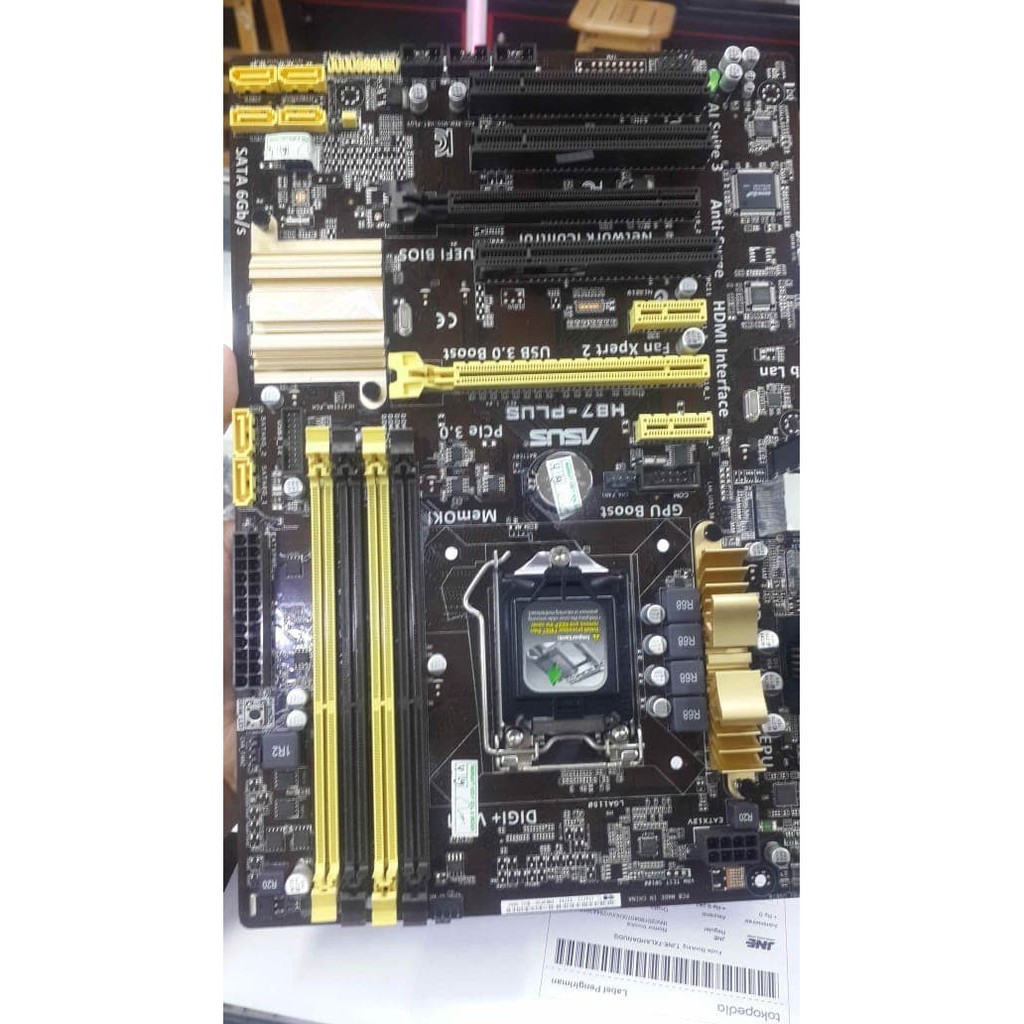 ASUS MAINBOARD H87-PLUS LGA 1150 GARANSI 3 BULAN 6 PCIE