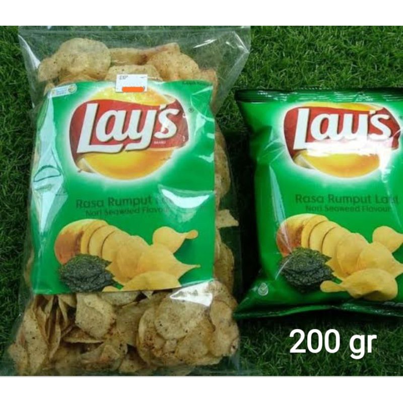 

Lays Rasa Rumput Laut 200 gr Cemilan Makanan Ringan Free Buble Wrap