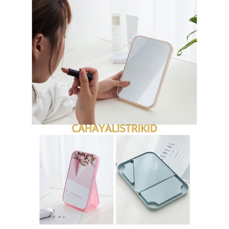 CERMIN RIAS CERMIN MAKE UP CERMIN KECIL CERMIN HIAS CERMIN MINI KACA CERMIN MIRROR-2