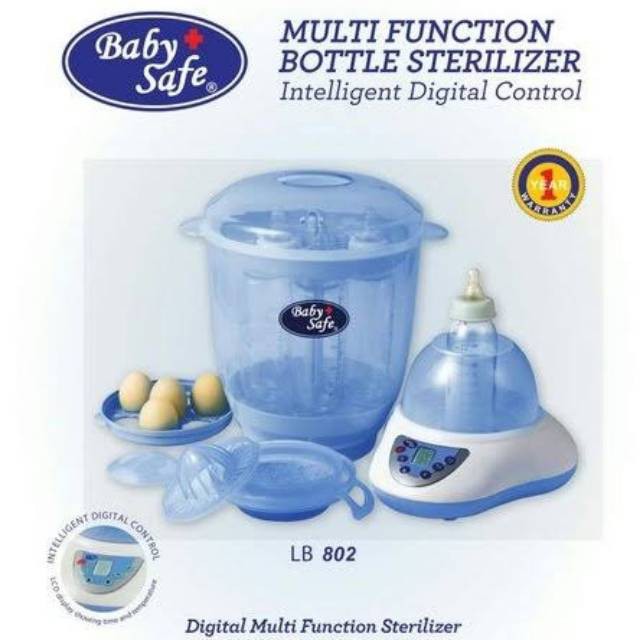 Baby safe LB802 digital multi function bottle sterilizer