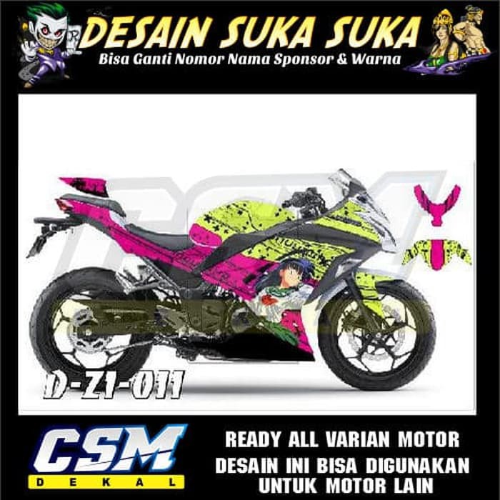 458 Dekal Decal Motor Beat Karbu Stiker Sticker Striping Body