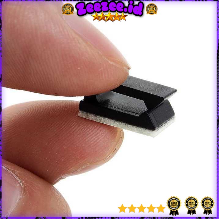 Klip Kabel Tempel untuk Manajemen Kabel 30PCS - LP124 [Hitam]