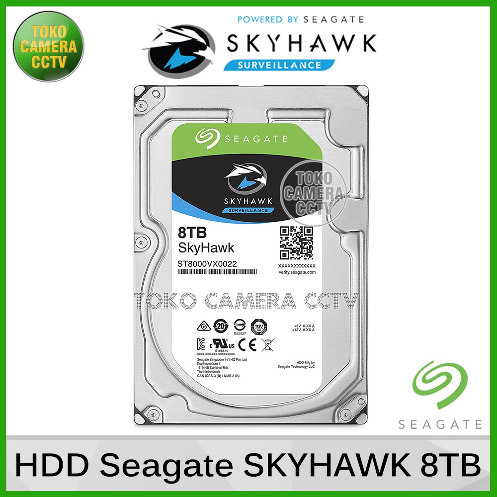 Hard Disk Seagate Skyhawk 8TB Khusus CCTV / Harddisk Seagate Skyhawk 8 Terra