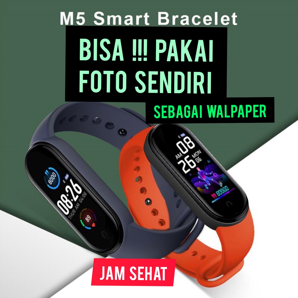 Jam Kesehatan | M5 | Smartwatch | Sehat Dengan Kontrol Pintar | Multi Fungsi | Sebagai Pengingat