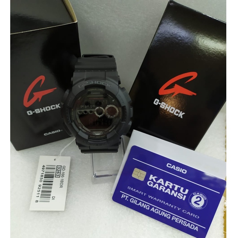 Jam Tangan Pria Casio G-Shock GD-100-1BDR Original