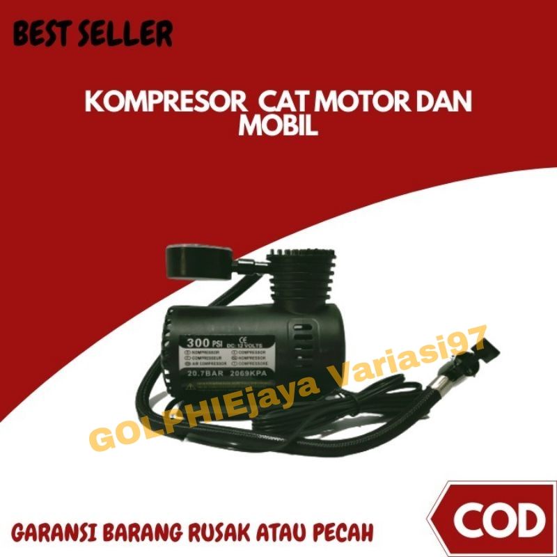 COD kompresor Portable Compresor Mini Listrik cat Angin Listrik Body Motor & Mobil Asli NANKAI