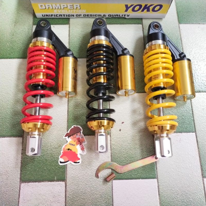 Shockbreaker tabung Yoko Series 305MM Motor Matic Mio Vario 110 Scoopy Beat Street Beat Pop Fino Xeo