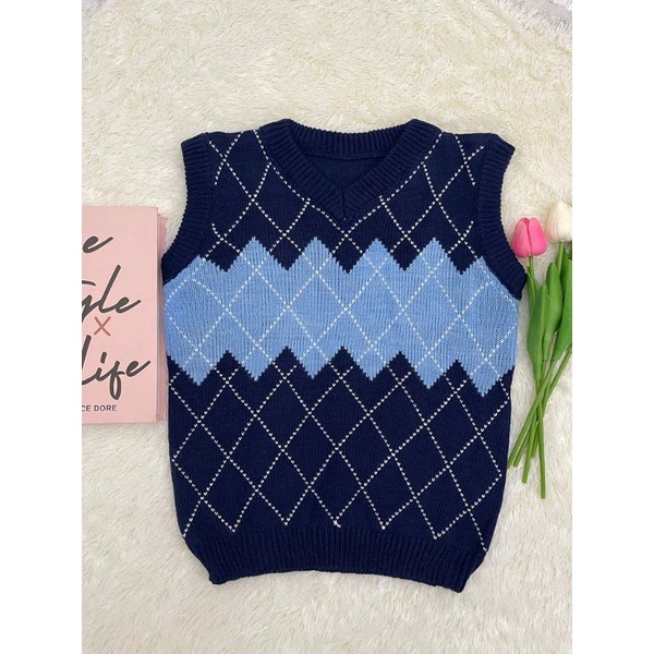 Vest Knit Sido Salur Rompi ketupat