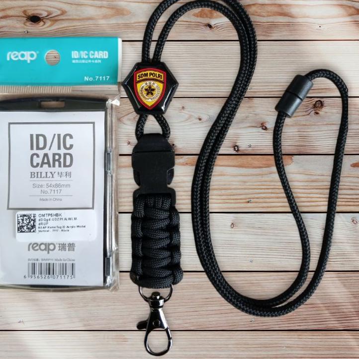 

Best Seller.. LANYARD ID CARD KEPOLISIAN LOGO SDM POLRI
