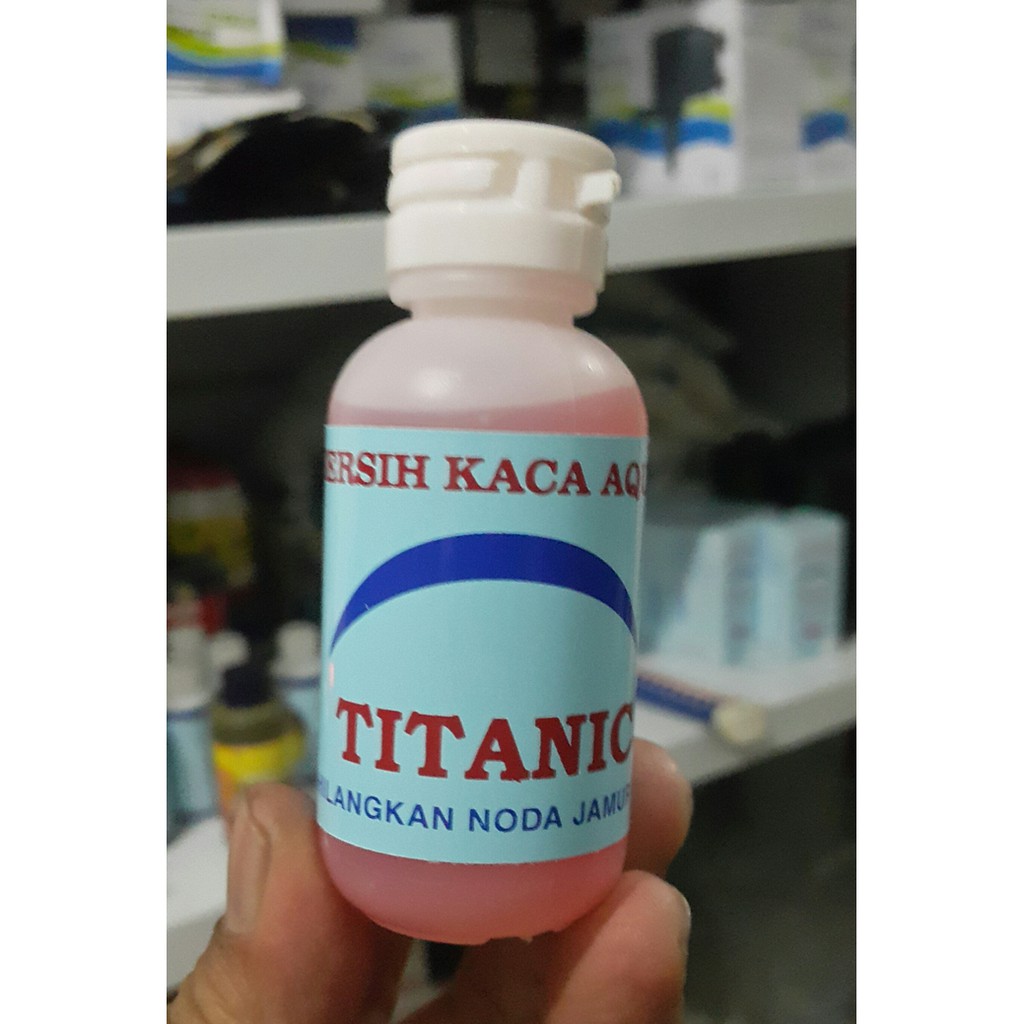 Obat Pembersih Anti Jamur Kaca Aquarium Titanic 60 ml