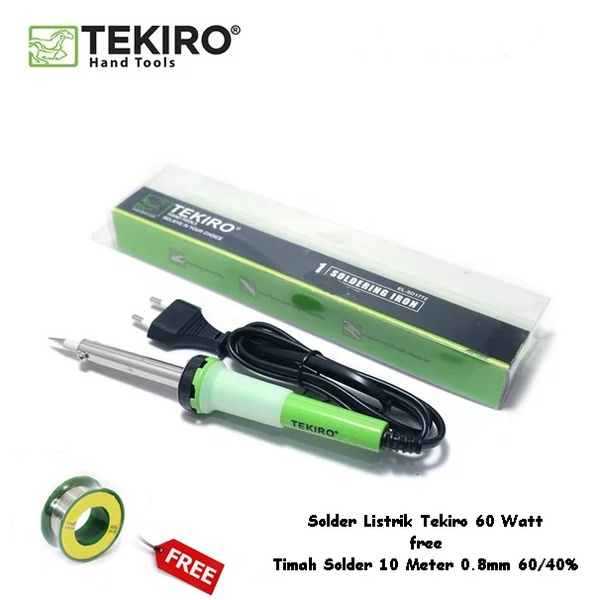 Tekiro Solder Listrik 60 Watt Free Timah Solder 10 Meter