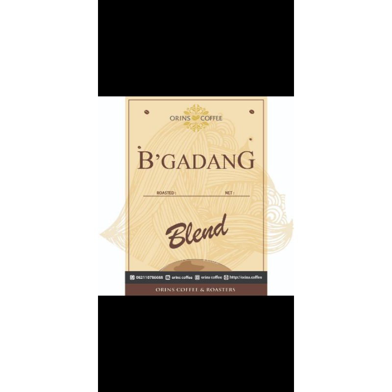 

kopi bubuk b'gadang blend 1kg (orins coffee)