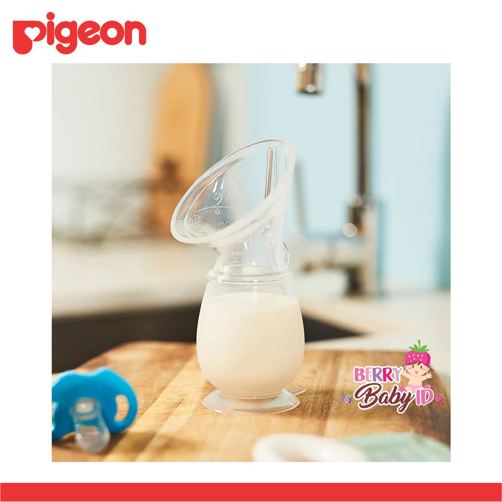 Pigeon Milk Saver Pump Pompa Penampung ASI Silikon Breastpump Manual Berry Mart