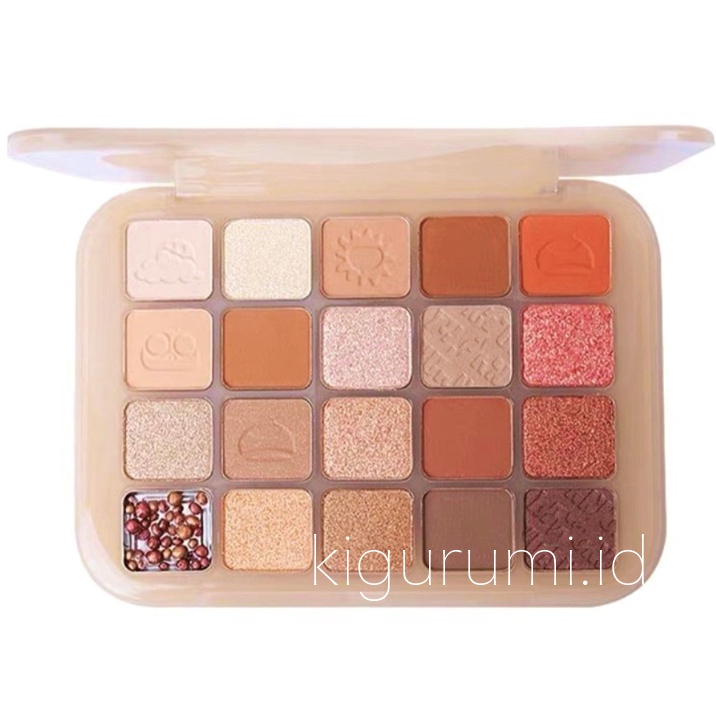 DIKALU Eyeshadow 20 Colors Chestnut Matte Palet Waterproof Pallete Membuat Warna Mata Lebih Cerah Dan Berkilau  XX048