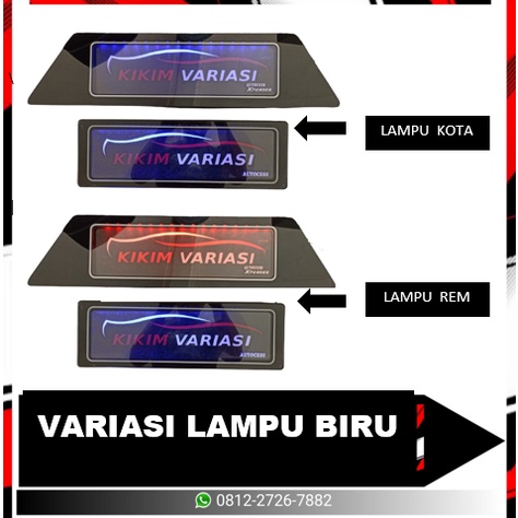 TEMPAT PLAT KHUSUS XPANDER + LAMPU (BIRU &amp; PUTIH)