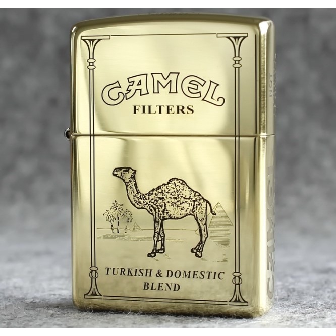 Zippo Original Lighter ARMOR Camel 5 Sisi Ukir WINDPROOF Camel