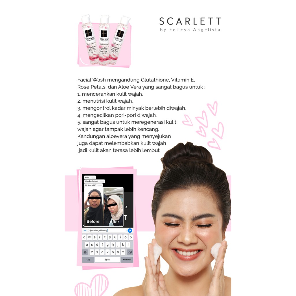 Scarlett Whitening Facial Wash - Acne