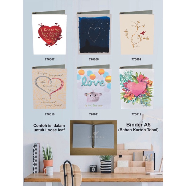 

Binder A5 / Binder Note A5 / Love / Set 2956
