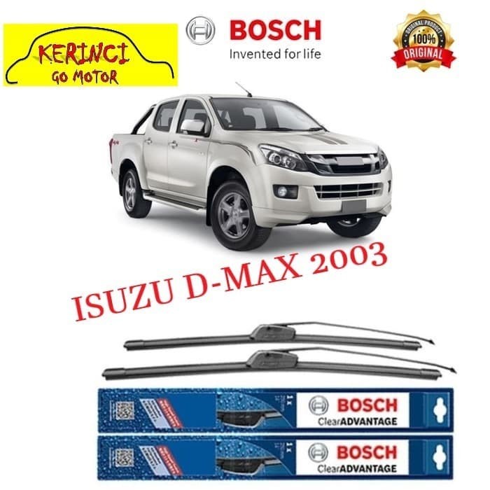 WIPER BOSCH CLEAR ADVANTAGE ISUZU D-MAX 2003 22&quot; &amp; 19&quot; SEPASANG WIPER