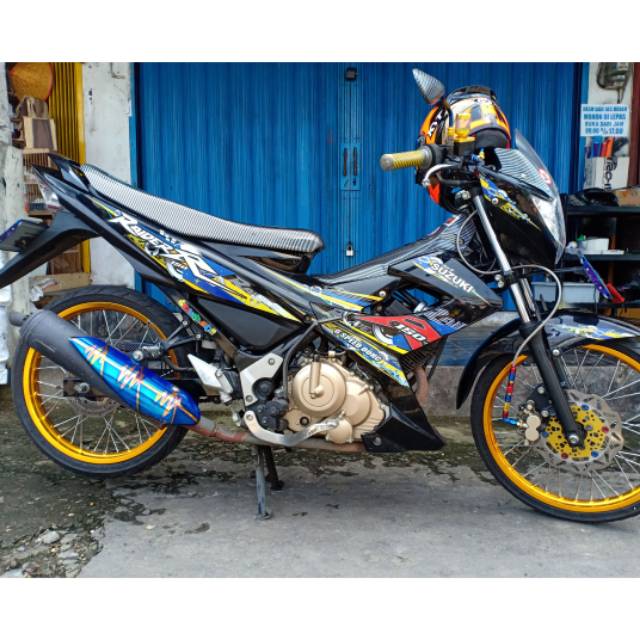 STIKER STRIPING TRANSPARAN SATRIA F 150  FU FL  HOLOGRAM