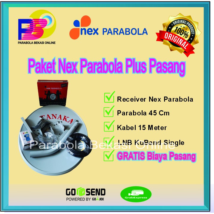 Paket Nex Parabola Merah Termasuk Pasang