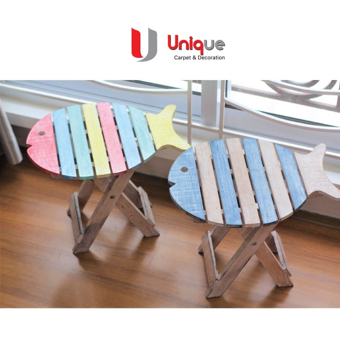 Kursi Kayu - Kursi Meja Kayu Lipat / Dekorasi Kamar Anak / Meja Display Pameran