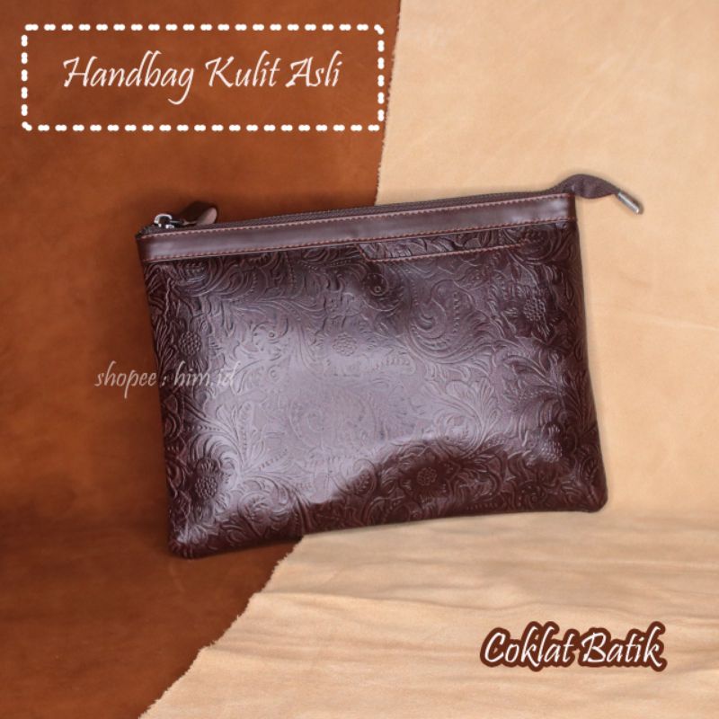 Handbag Batik Kulit Sapi Asli