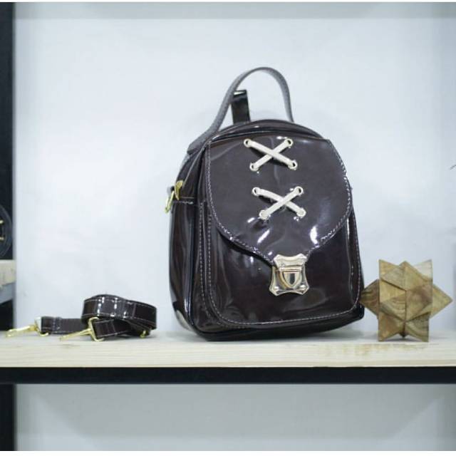 TERMURAH! CROSS RANSEL BAHAN JELLY PREMIUM UKURAN 20 X 15 CM WARNA HITAM MOCCA NAVY