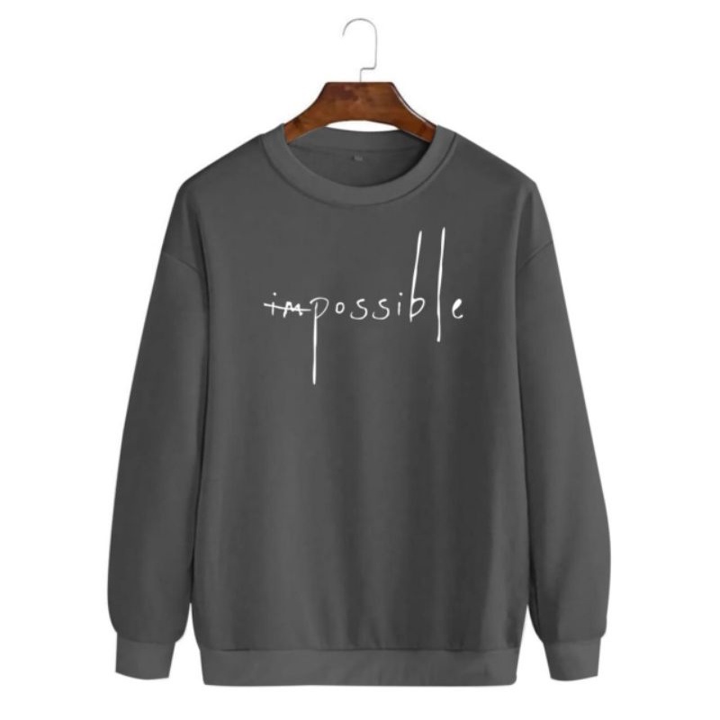 BAJU KAOS PRIA COWOK LENGAN PANJANG IMPOSSIBLE FASHION DISTRO PREMIUM