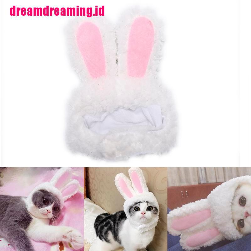 Topi Telinga Kelinci / Kucing / Anjing Kecil Untuk cosplay