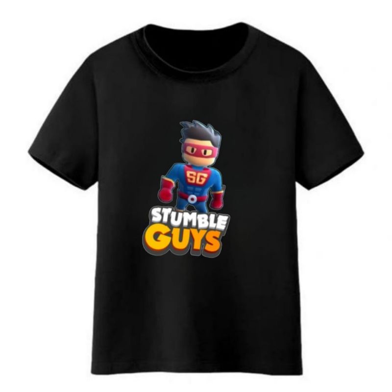 BAJU KAOS ANAK VIRAL COWOK CEWEK1-12 TAHUN /REMAJA DAN DEWASA STUMBLE GUYS KARAKTER SUPER GUY