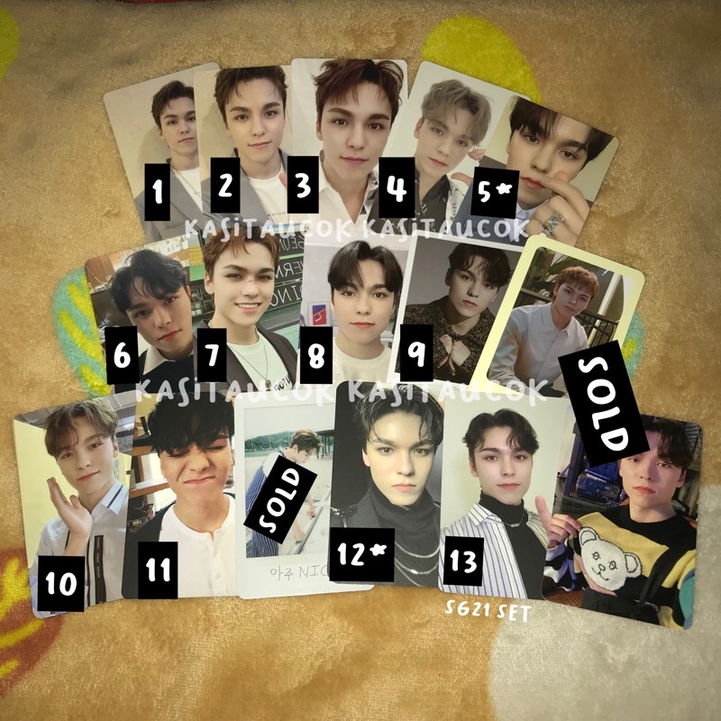 pc photocard svt seventeen vernon incomplete benefit gose ymmd 24h flfl hapend sg21 yzy