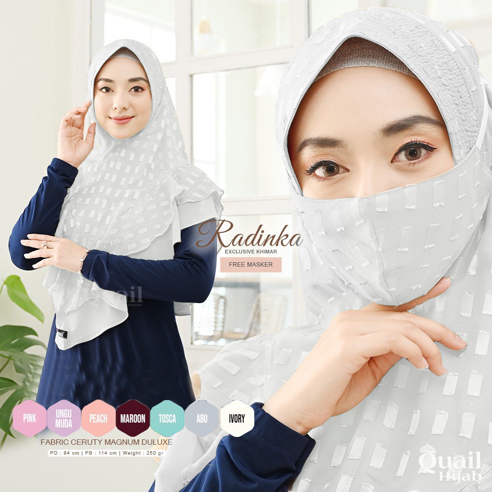 Radinka Exlusive Khimar~Quail Hijab