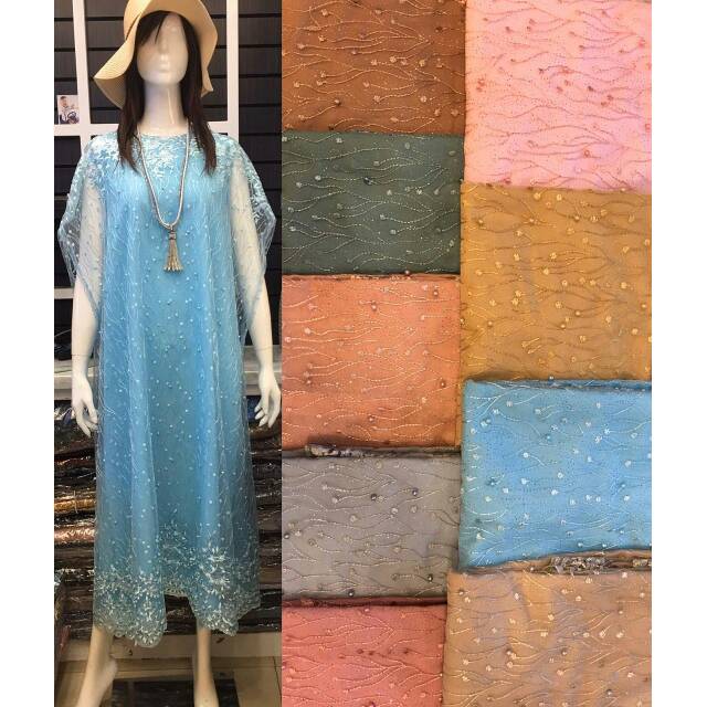 Kaftan KT004 Tile Import Mutiara/Kaftan Cantik/Kaftan Mewah