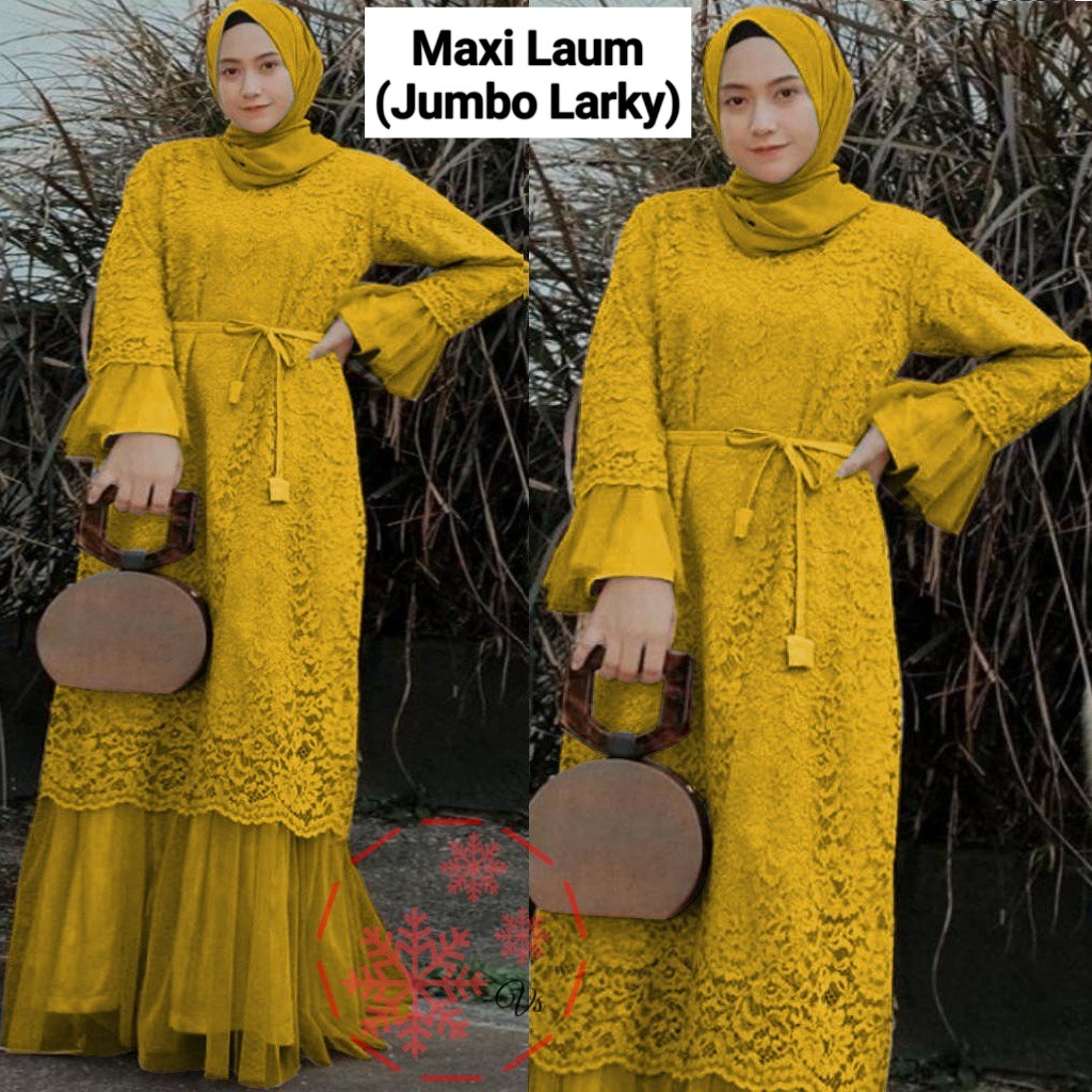 MAXI LARKY LAUM JUMBO vV / MAXI DRESS LARKY BIG SIZE