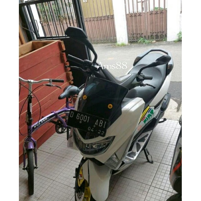 Set Sepasang Spion Carbon Black Pulsar Bajaj Variasi Motor Honda Yamaha