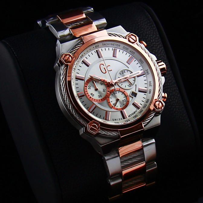 JAM TANGAN PRIA MERK GUESS COLLECTION GC 2400 ORIGINAL BM FREE YES