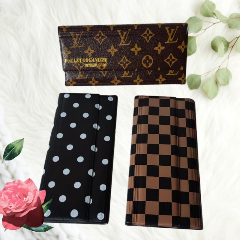 Dompet pintar wallet organizer pengatur keuangan bulanan motif damier monogram