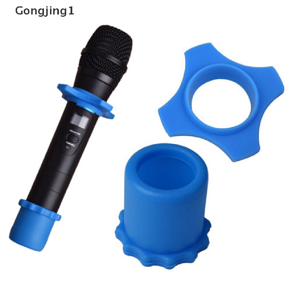 Gongjing1 Ring Cover Proteksi Microphone Wireless Anti Slip / Berguling