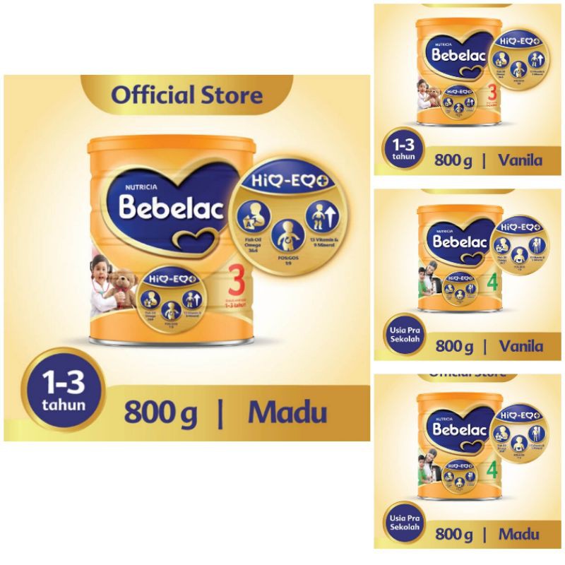 

BEBELAC 3/4 Madu,Vanila 800 gr