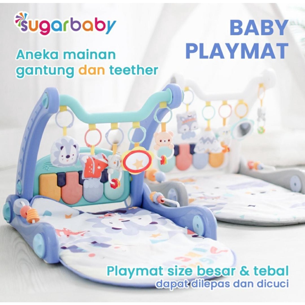 SUGARBABY 2IN1 BABY WALKER PLAYMAT / PLAYMAT BAYI