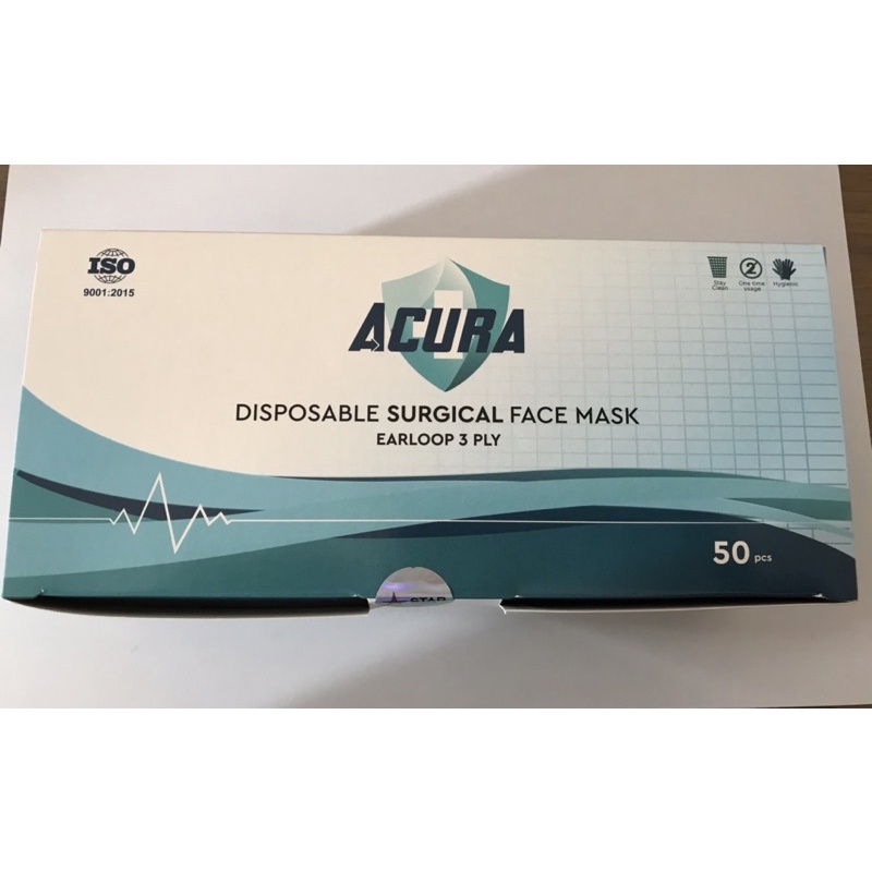 Masker Acura Earloop 3ply 50’s