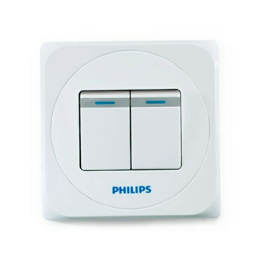 Saklar Seri Philips Simply Saklar Dubble Philips Simply Philips Saklar 2 Gang 1 Way Philips Saklar