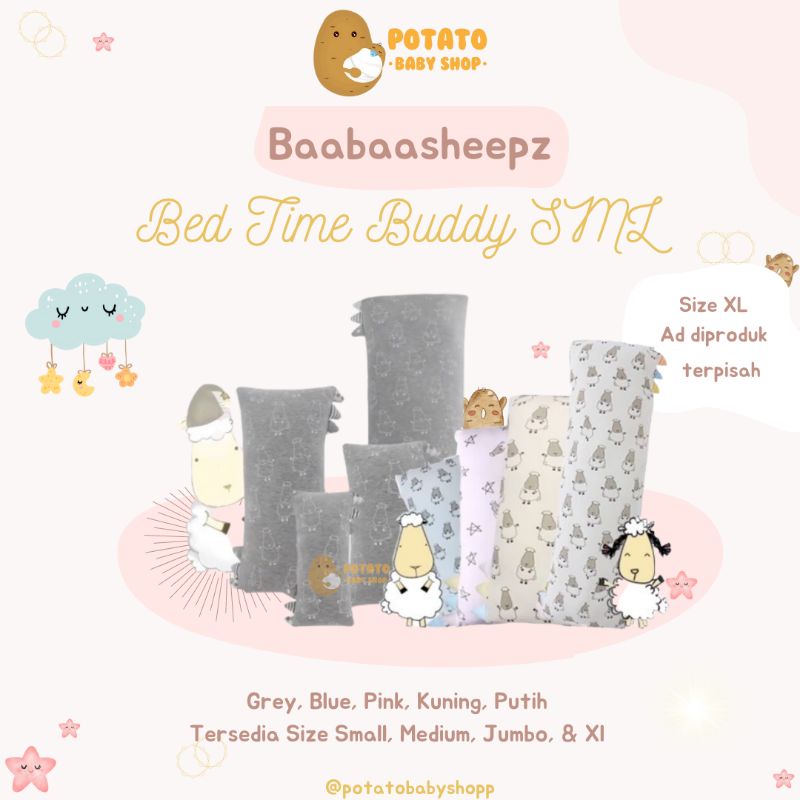 Baabaasheepz Bed Time Buddy Classic / Chef / Grey / Cute / Sweet Dream Collection Size Small Medium Jumbo